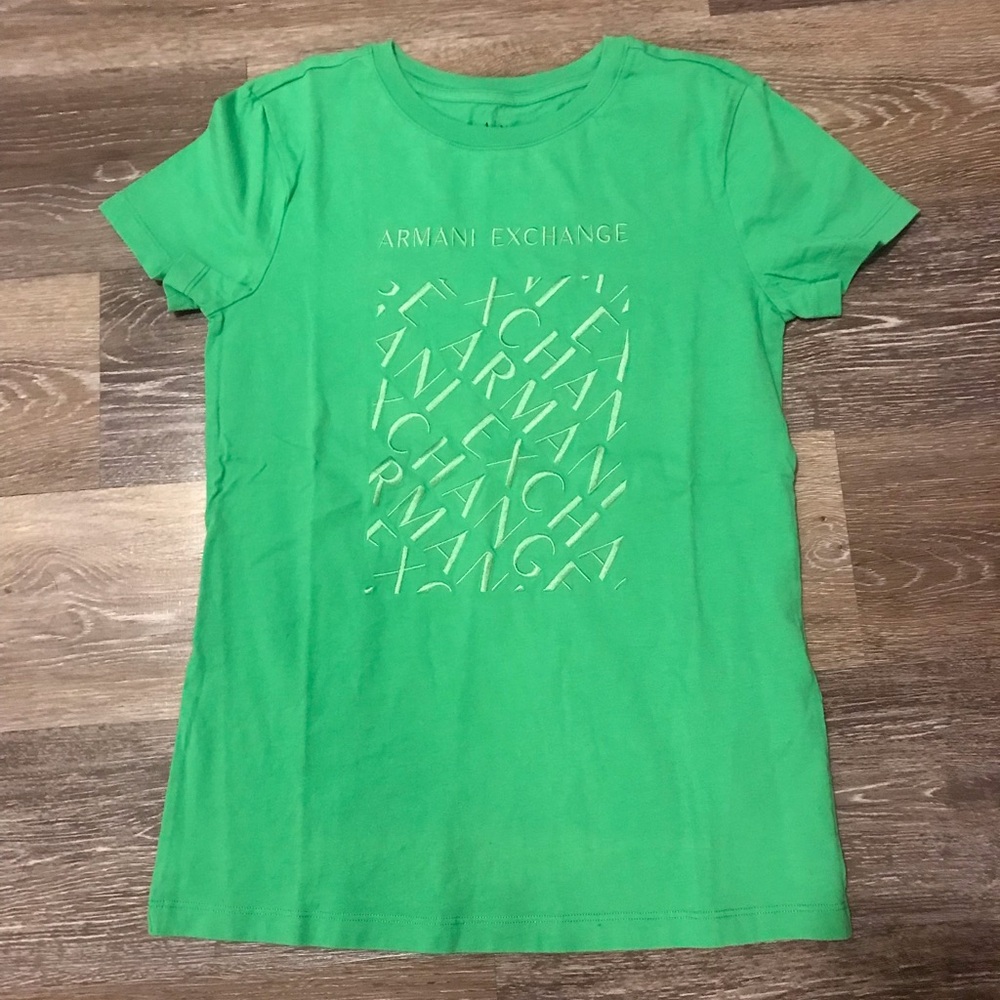 Armani Exchange Kids Green T-Shirt
